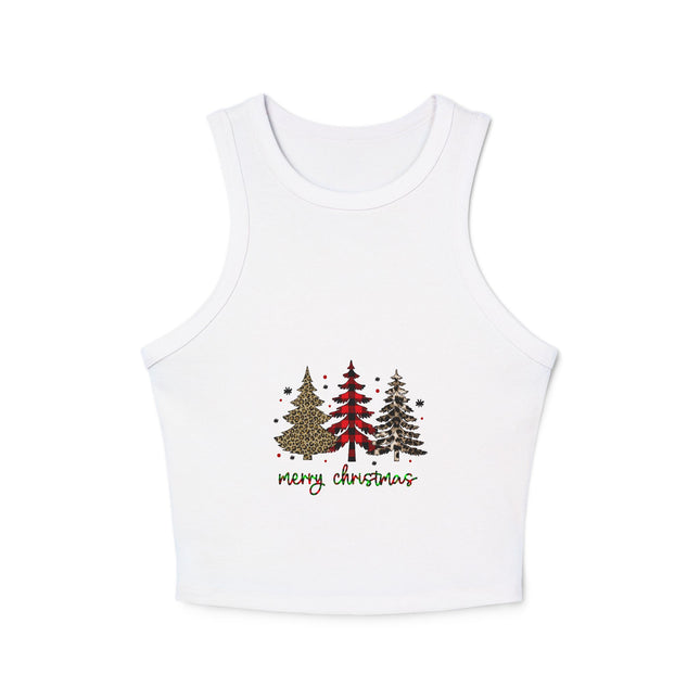 Weihnachtliches Damen Micro Rib Racer Tank Top