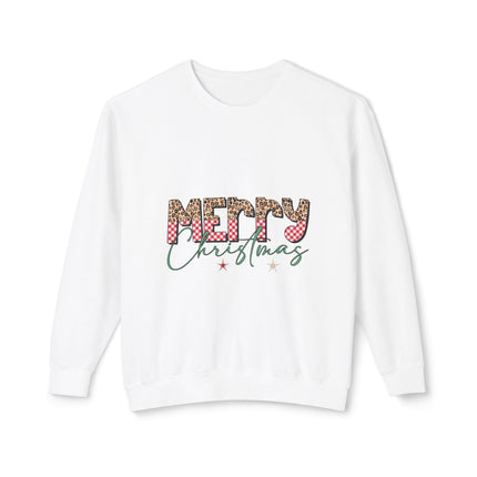Christmas themed Unisex Lightweight Crewneck Sweatshirt