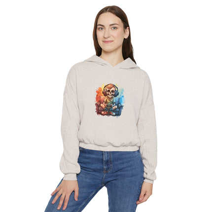 Halloween themed Women's Cinched Bottom Hoodie