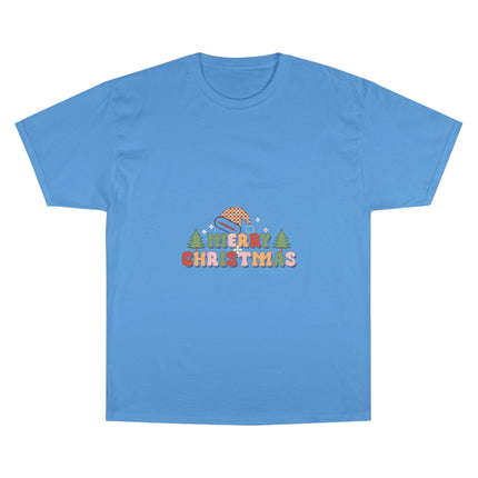 Champion-T-Shirt mit Weihnachtsmotiv