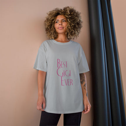 Champion-T-Shirt mit Typografie-Motiv