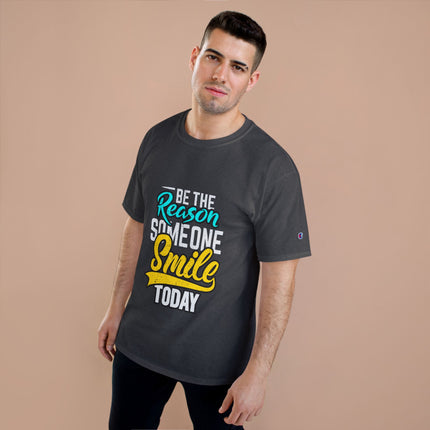 Champion-T-Shirt mit Typografie-Motiv