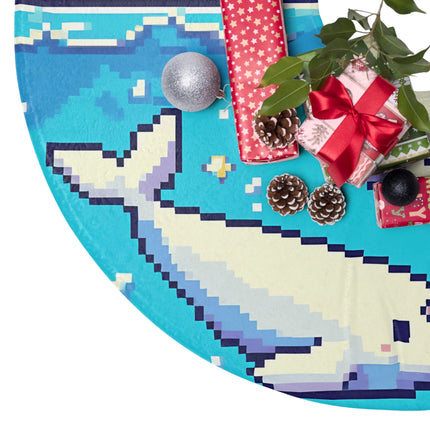 Cute Whale and friends design themed  Christmas Tree Skirts