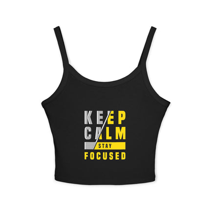 Typografie Themen Damen Spaghetti Strap Tank Top 