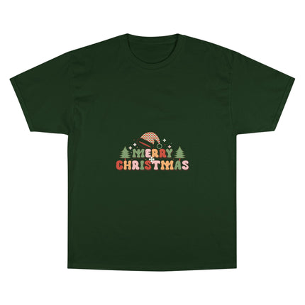 Champion-T-Shirt mit Weihnachtsmotiv