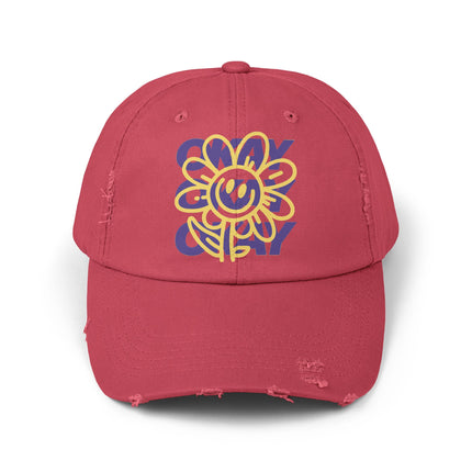 Okay, okay, okay, chillige Stimmung, Unisex-Distressed-Cap 