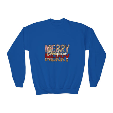 Christmas themed Youth Crewneck Sweatshirt