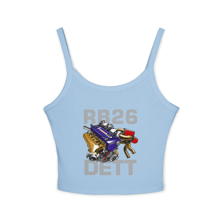 Auto-Enthusiasten Themen Damen Spaghetti Strap Tank Top 