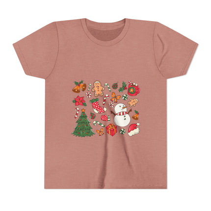 Christmas themed Youth Short Sleeve Tee