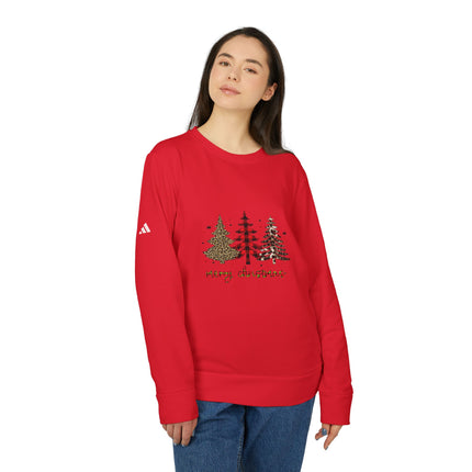 Christmas themed Adidas Unisex Fleece Crewneck Sweatshirt