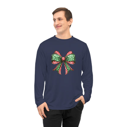Christmas themed Unisex Performance Long Sleeve Shirt