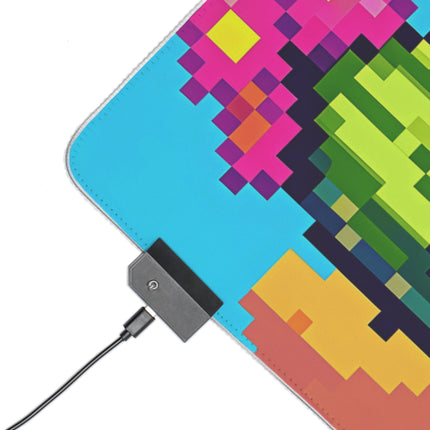 Adorable 3 Catcus smiling design themed  LED Gaming Mouse Pad