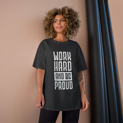 Champion-T-Shirt mit Typografie-Motiv