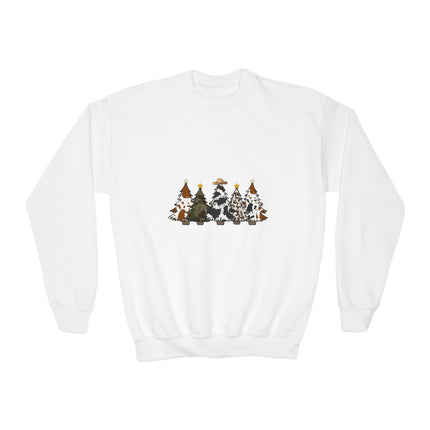 Christmas themed Youth Crewneck Sweatshirt