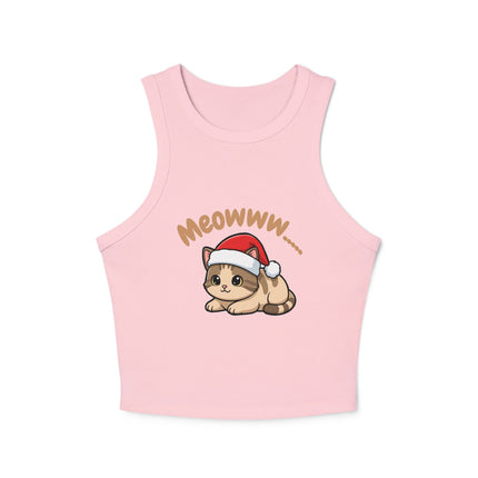 Meowww...   Graphic designed Women's Micro Rib Racer Tank Top