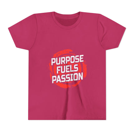 Kurzärmeliges Jugend-T-Shirt mit Typografie-Motiv