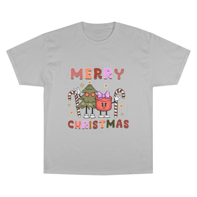 Champion-T-Shirt mit Weihnachtsmotiv