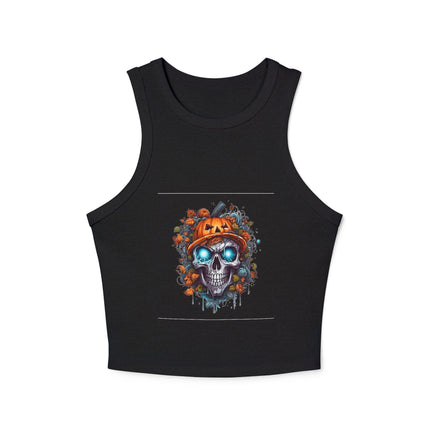 Halloween-Themen Damen Micro Rib Racer Tank Top