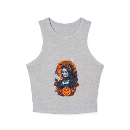 Halloween-Themen Damen Micro Rib Racer Tank Top