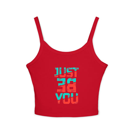 Typografie Themen Damen Spaghetti Strap Tank Top 