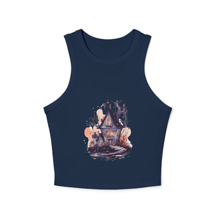 Halloween-Themen Damen Micro Rib Racer Tank Top