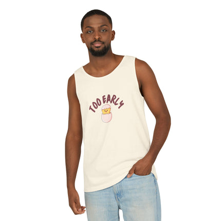 Too Early Tank Top — Cute Morning Chick Graphic Tank