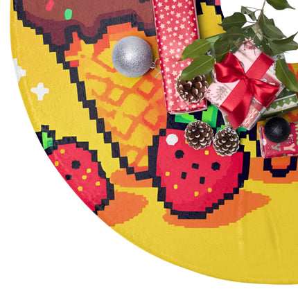 Adorable Cone icecream design themed Christmas Tree Skirts