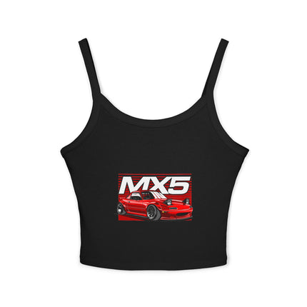 Auto-Enthusiasten Themen Damen Spaghetti Strap Tank Top 