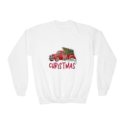 Christmas themed Youth Crewneck Sweatshirt