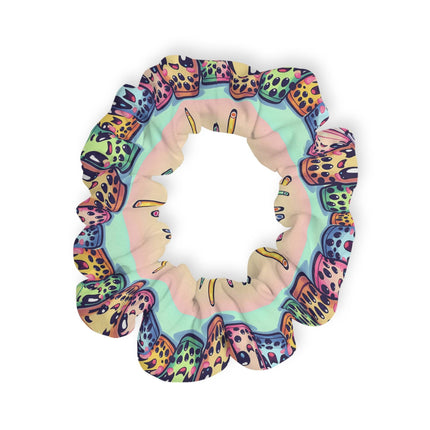 Cute Boba tea and friends design themed Scrunchie