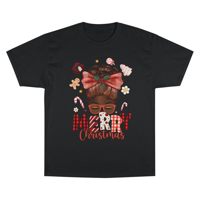 Champion-T-Shirt mit Weihnachtsmotiv