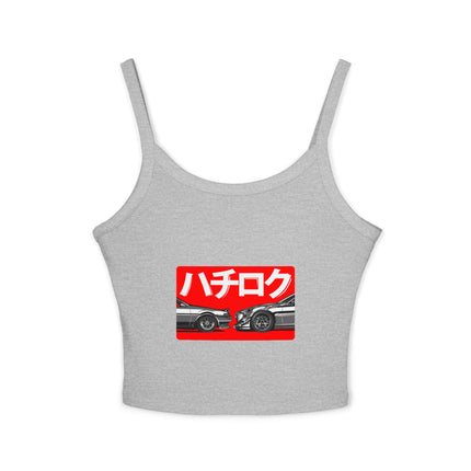 Auto-Enthusiasten Themen Damen Spaghetti Strap Tank Top 
