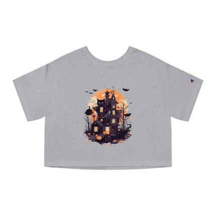 Champion Damen Heritage Cropper T-Shirt mit Halloween-Motiv