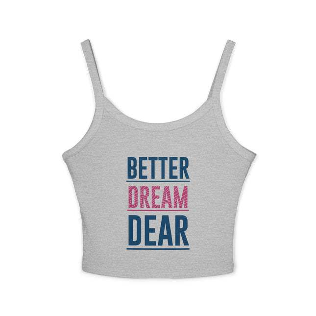 Typografie Themen Damen Spaghetti Strap Tank Top 