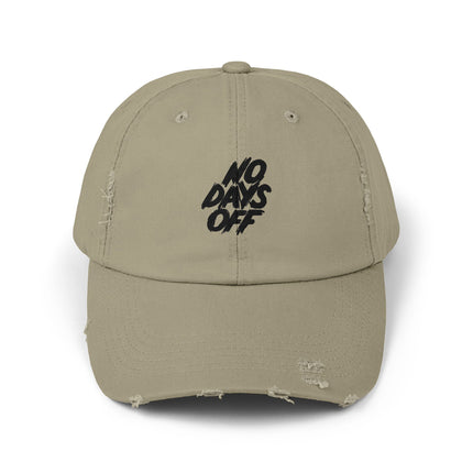 Unisex Distressed Cap mit Typografie-Motiven 