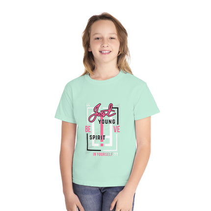 Typography themed Youth Midweight Tee