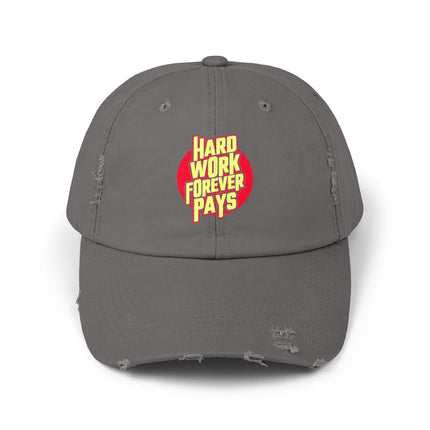Unisex Distressed Cap mit Typografie-Motiven 