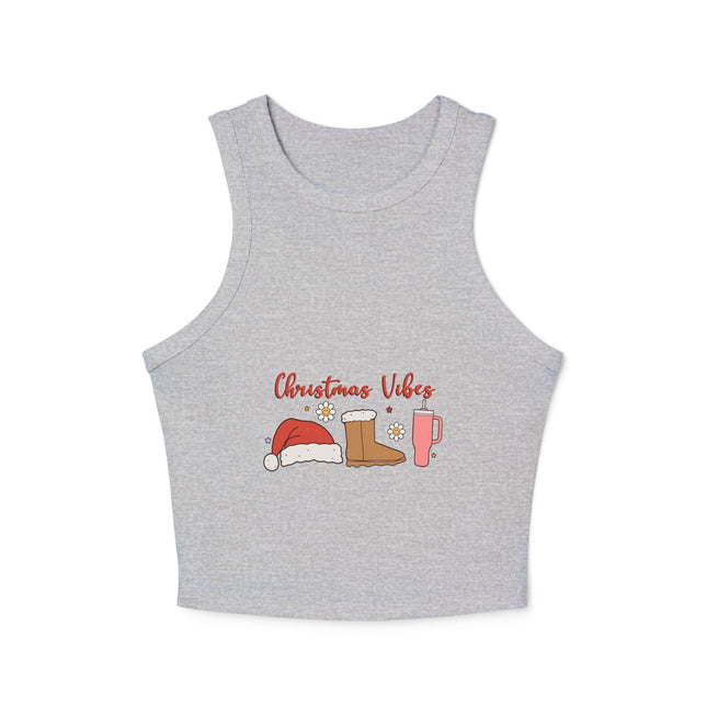 Weihnachtliches Damen Micro Rib Racer Tank Top
