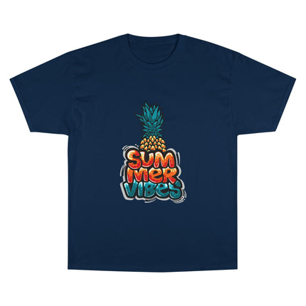 Champion-T-Shirt mit Typografie-Motiv