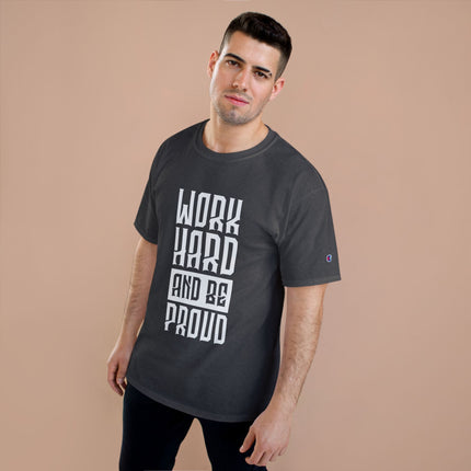 Champion-T-Shirt mit Typografie-Motiv