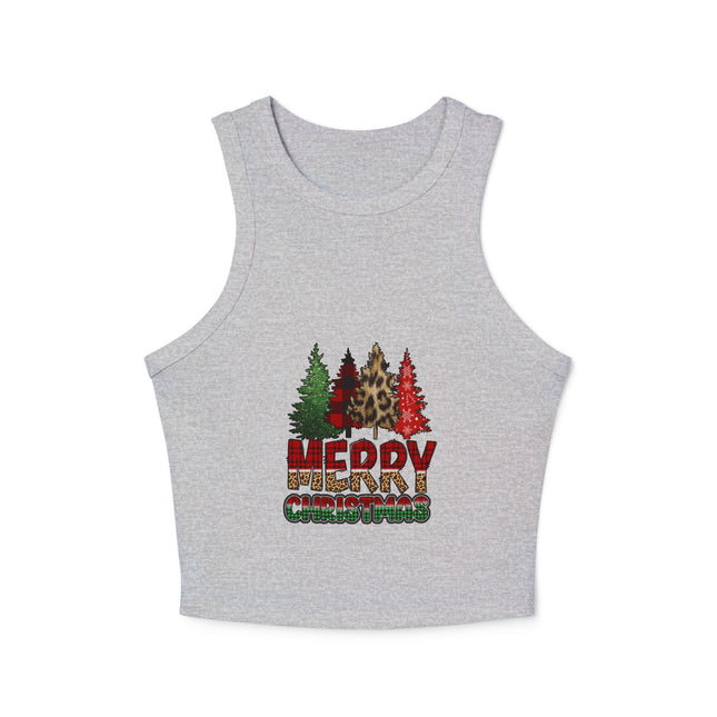 Weihnachtliches Damen Micro Rib Racer Tank Top