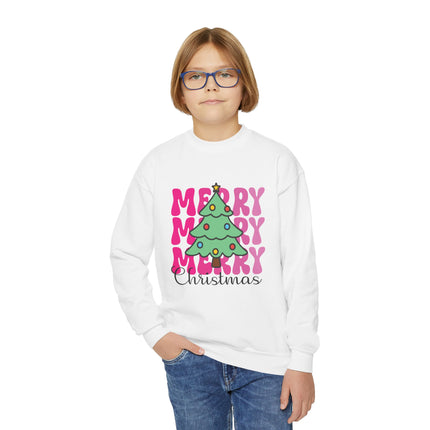 Christmas themed Youth Crewneck Sweatshirt