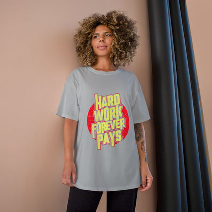 Champion-T-Shirt mit Typografie-Motiv