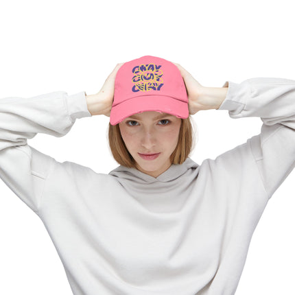 Okay, okay, okay, chillige Stimmung, Unisex-Distressed-Cap 