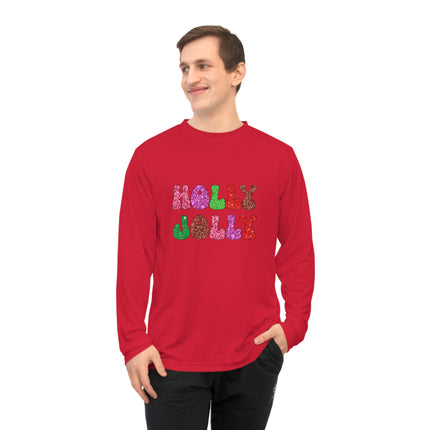 Christmas themed Unisex Performance Long Sleeve Shirt