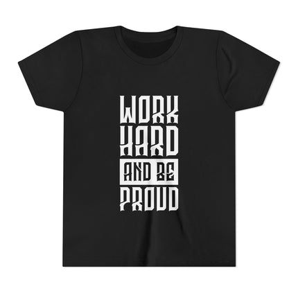 Kurzärmeliges Jugend-T-Shirt mit Typografie-Motiv