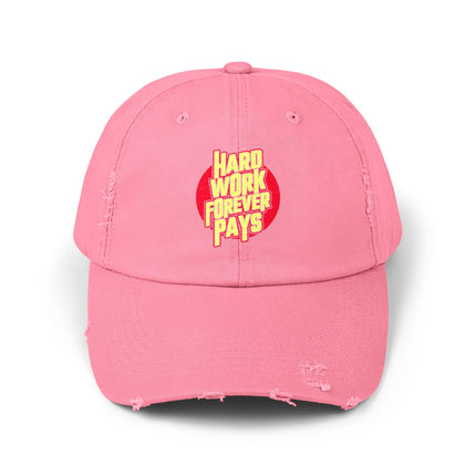 Unisex Distressed Cap mit Typografie-Motiven 