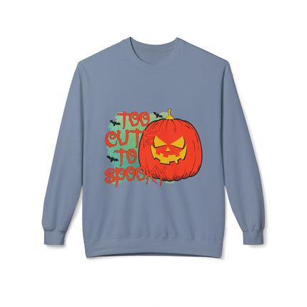 Halloween-Themen-Unisex-Midweight-Softstyle-Fleece-Crewneck-Sweatshirt