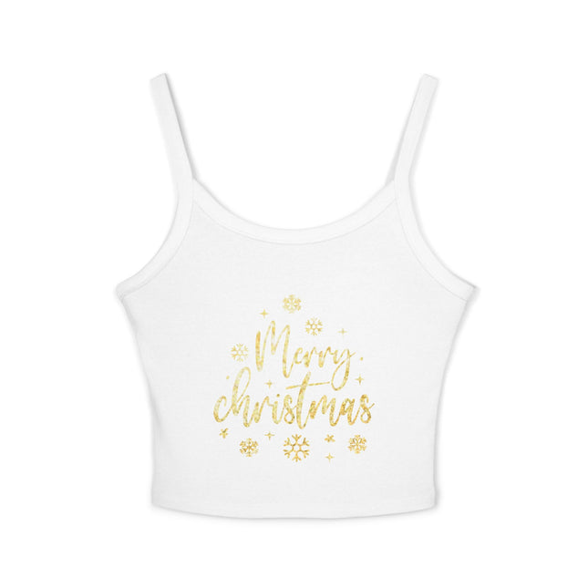 Weihnachtsmotiv Damen Spaghettiträger Tank Top 
