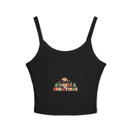 Weihnachtsmotiv Damen Spaghettiträger Tank Top 